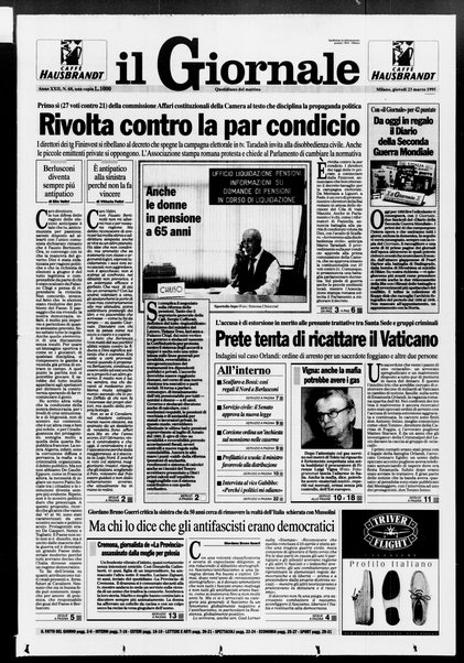 Il giornale : quotidiano del mattino